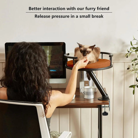 Indoor Apartment Elevated Cat Nest Desk Perch Desktop Cat Bed for Home Office Perch Accessories for Work - Desk nest | Buy at Cat